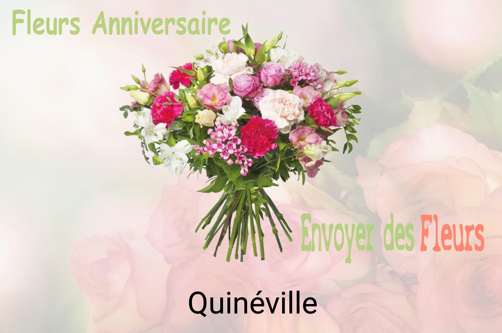 Bouquet de fleurs d’anniversaire livré à Quinéville