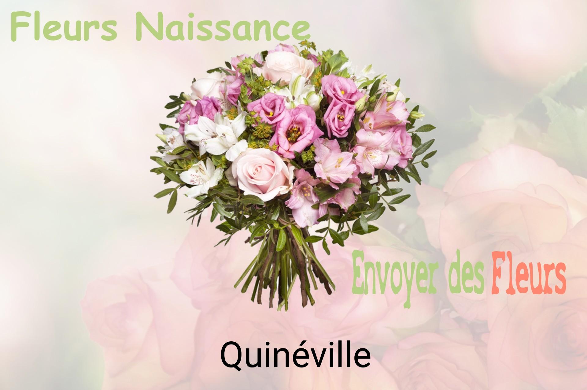 Bouquet de fleurs de naissance livré à Quinéville
